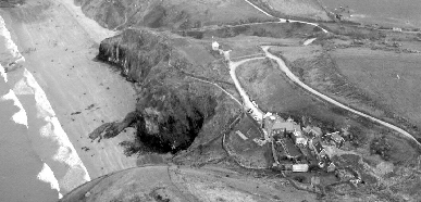 The Druidstone from the Air